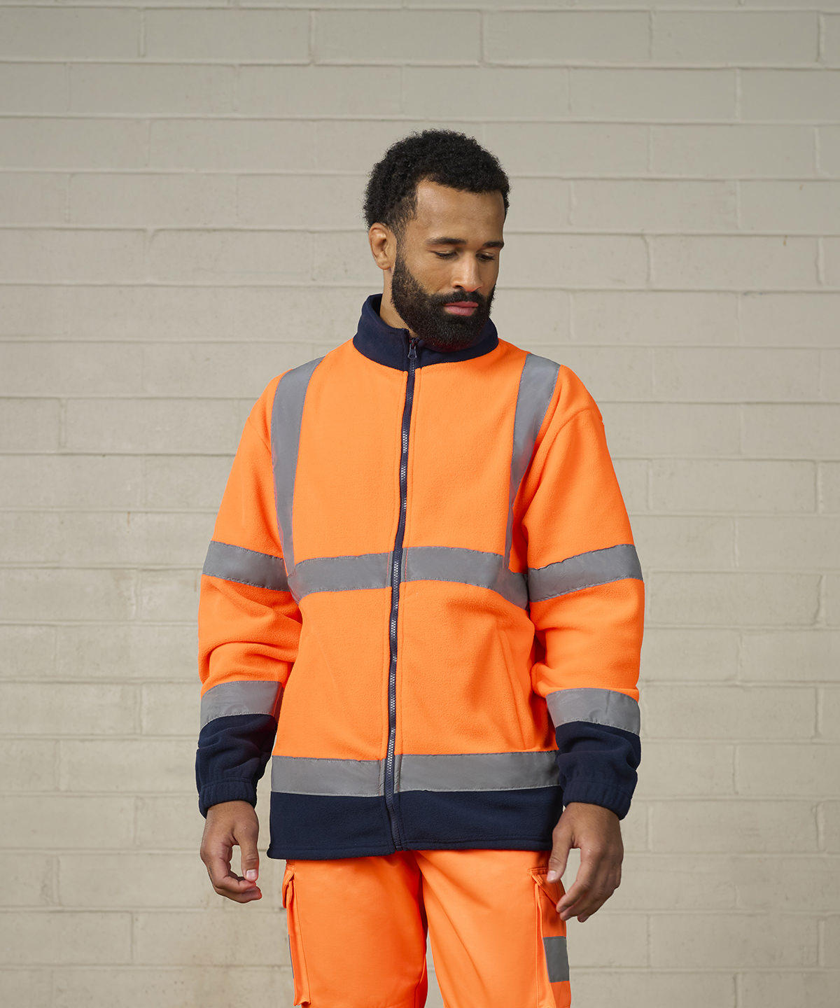 High visibility full-zip fleece – Dapper Graft